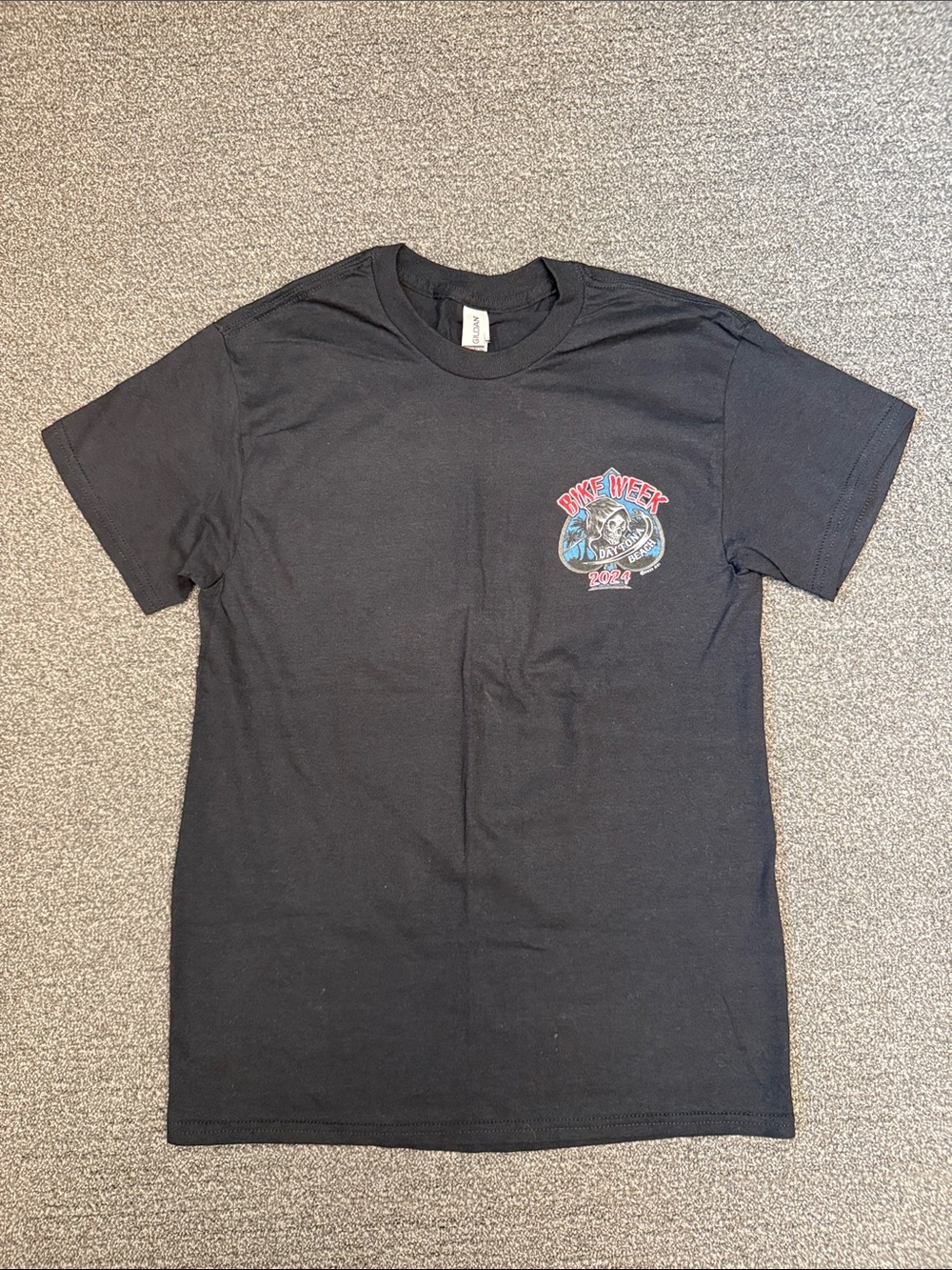 Daytona Beach Bike Week Graphic Tee in Black